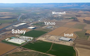 I datasenter-området Quincy, Washington, USA, finnes en rekke datasentre